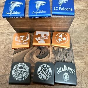 Assorted Decorative Laser engraved Hat Clips Personalized to your request